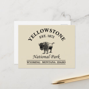 Cartes Pour Fêtes Annuelles Parc national de Yellowstone