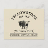 Cartes Pour Fêtes Annuelles Parc national de Yellowstone (Devant)