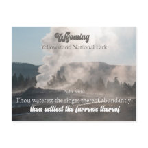 Parc national de Yellowstone Wyoming Psaume 65:10