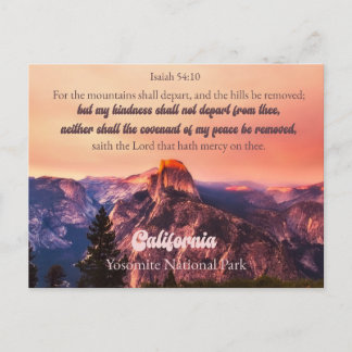 Cartes Pour Fêtes Annuelles Parc national de Yosemite Californie Isaïe 54:10