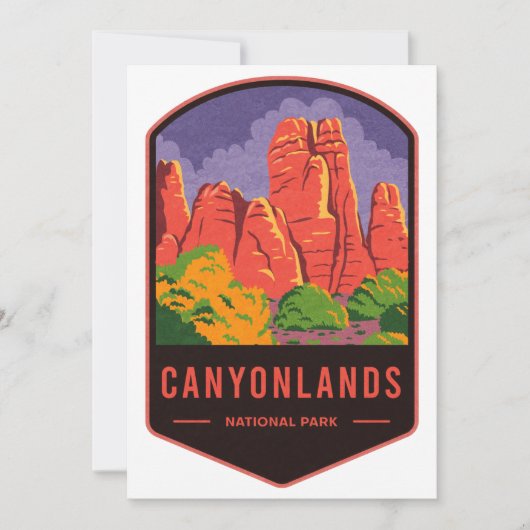 Cartes Pour Fêtes Annuelles Parc national des Canyonlands (Devant)