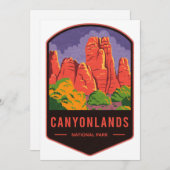 Cartes Pour Fêtes Annuelles Parc national des Canyonlands (Devant / Derrière)