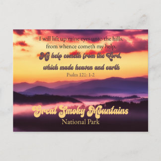 Cartes Pour Fêtes Annuelles Parc national des Great Smoky Mountains Psaume 121