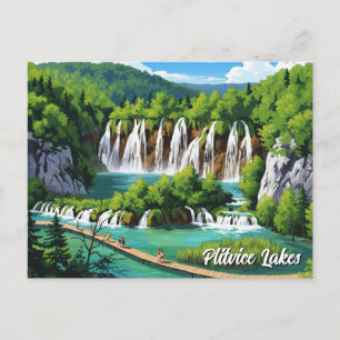 Cartes Pour Fêtes Annuelles Parc national des lacs Plitvice croatie