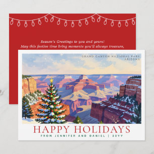 Cartes Pour Fêtes Annuelles Parc national du Grand Canyon Noël festif