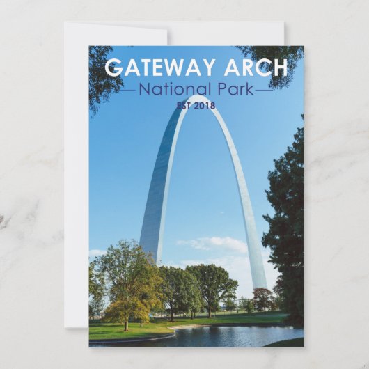 Cartes Pour Fêtes Annuelles Parc national Gateway Arch Missouri (Devant)