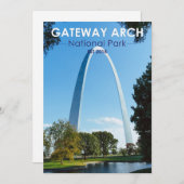 Cartes Pour Fêtes Annuelles Parc national Gateway Arch Missouri (Devant / Derrière)