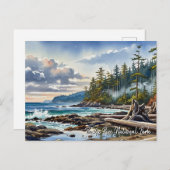 Cartes Pour Fêtes Annuelles Parc national Pacific Rim Canada Voyage (Devant / Derrière)