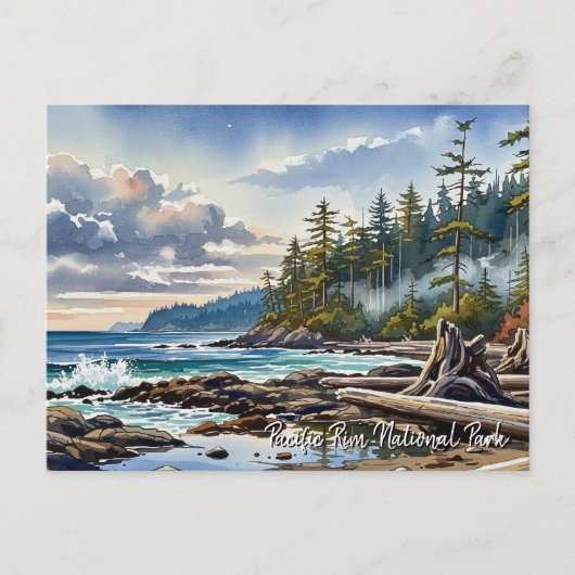 Cartes Pour Fêtes Annuelles Parc national Pacific Rim Canada Voyage (Devant)