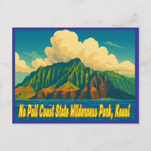 Cartes Pour Fêtes Annuelles Parc sauvage de l'état de la côte Na Pali