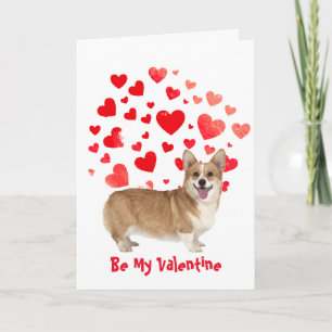 Cartes Pour Fêtes Annuelles Parce que je t'aime Woof Corgi Chien Saint-Valent