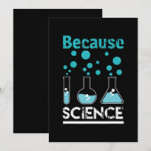 Cartes Pour Fêtes Annuelles parce que la science roche conception biologie, ch (Devant / Derrière)