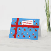 Cartes Pour Fêtes Annuelles Parcelle de Noël bleu mignonne (Devant)