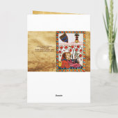 CARTES POUR FÊTES ANNUELLES PARCHEMENT ÉTERNEL AMOUR MÉDIÉVAL (Dos)