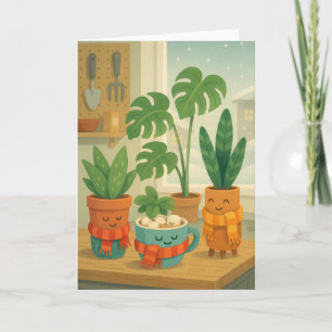 Cartes Pour Fêtes Annuelles Parents de plantes de vacances
