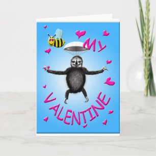 Cartes Pour Fêtes Annuelles paresse à la valentine