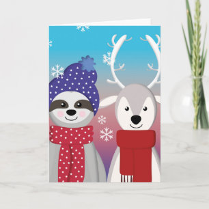 Cartes Pour Fêtes Annuelles paresse de noël des rennes