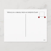 Cartes Pour Fêtes Annuelles Paresseux de Pâques & Œufs Joyeuses Pâques (Dos)