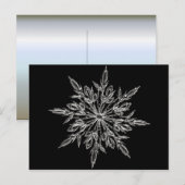 Cartes Pour Fêtes Annuelles Parfait flocon de neige pour Noël (Devant / Derrière)