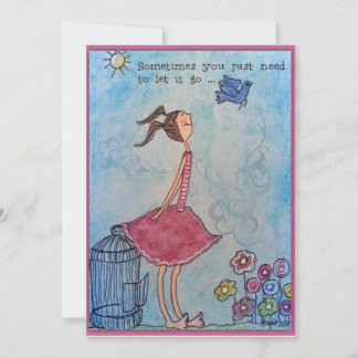 Cartes Pour Fêtes Annuelles Parfois, il suffit de laisser tomber