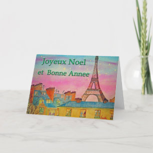 Cartes Pour Fêtes Annuelles Paris à Noël - Français !