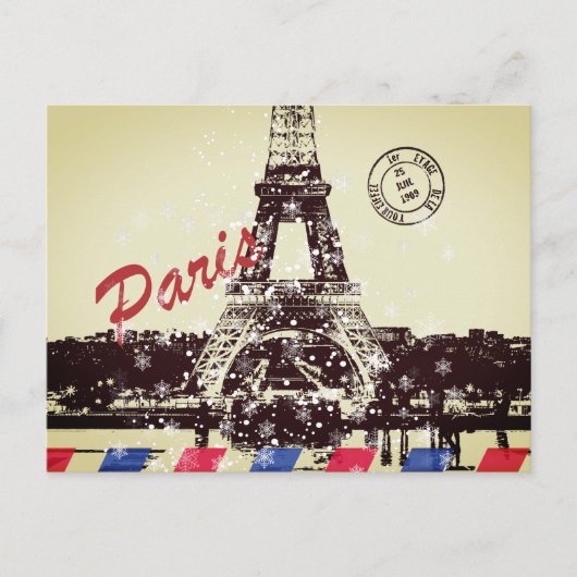 Cartes Pour Fêtes Annuelles Paris Postcard (Devant)