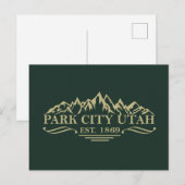 Cartes Pour Fêtes Annuelles Park city Utah (Devant / Derrière)