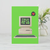 CARTES POUR FÊTES ANNUELLES PARLER DE DONNÉES AVEC MOI (Debout devant)