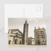 Cartes Pour Fêtes Annuelles Parme Emilia Romagna Piazza del Duomo Italie (Devant / Derrière)