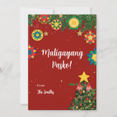 Cartes Pour Fêtes Annuelles Parol Maligayang Pasko Filipino Christmas Card (Devant)