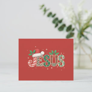 Cartes Pour Fêtes Annuelles Parole religieuse chrétienne de Jésus Foi Verset d