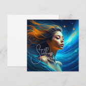 Cartes Pour Fêtes Annuelles Paroles de douceur | Méditation Art céleste (Devant / Derrière)