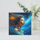 Cartes Pour Fêtes Annuelles Paroles de douceur | Méditation Art céleste (Debout devant)