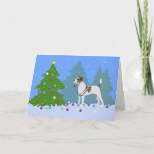 Cartes Pour Fêtes Annuelles Parson Russell Terrier Décoration Arbre de Noël