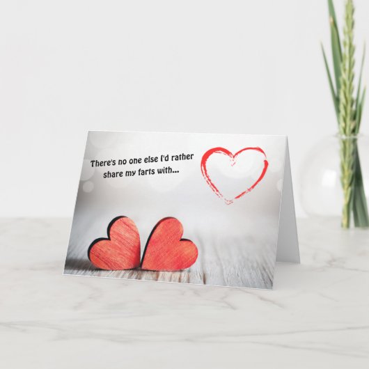 Cartes Pour Fêtes Annuelles Partager mes fesses avec Valentines (Devant)
