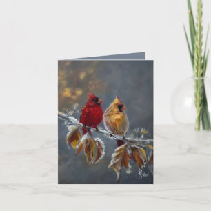 Cartes Pour Fêtes Annuelles "Partagez l'esprit" cardinaux de Jason Street