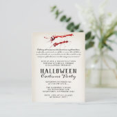 Cartes Pour Fêtes Annuelles Parti d'Halloween Vampire Blood (Debout devant)