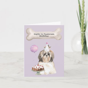 Cartes Pour Fêtes Annuelles Parti Shih Tzu