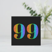 Cartes Pour Fêtes Annuelles Parties scintillant 99e anniversaire Parties scint (Debout devant)