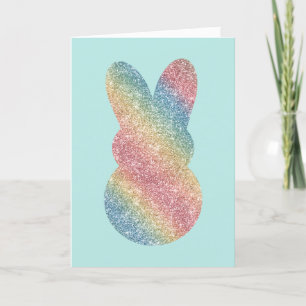 Cartes Pour Fêtes Annuelles Parties scintillant Bunny Hoppy Pâques