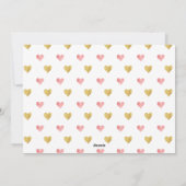 Cartes Pour Fêtes Annuelles Parties scintillant de la Saint Valentin Script - (Dos)
