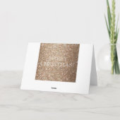 Cartes Pour Fêtes Annuelles Parties scintillant d'or Joyeux Noël Glamor Light (Dos)