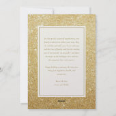 Cartes Pour Fêtes Annuelles Parties scintillant d'or Joyeux Noel Noël 8 Photo  (Dos)