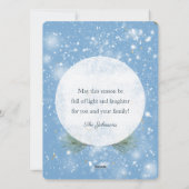 Cartes Pour Fêtes Annuelles Parties scintillant d'or Noël aux bougies (Dos)