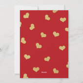 Cartes Pour Fêtes Annuelles Parties scintillant d'or XOXO Valentine's Day Card (Dos)