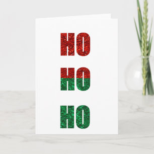 Cartes Pour Fêtes Annuelles parties scintillant ho ho