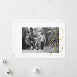 Cartes Pour Fêtes Annuelles Parties scintillant jouée 2025 Photo