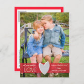 Cartes Pour Fêtes Annuelles Parties scintillant Love Valentine's Day Postcard (Devant / Derrière)