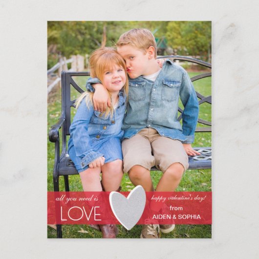 Cartes Pour Fêtes Annuelles Parties scintillant Love Valentine's Day Postcard (Devant)