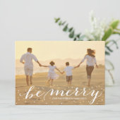 Cartes Pour Fêtes Annuelles Parties scintillant Soyez Joyeux (Debout devant)